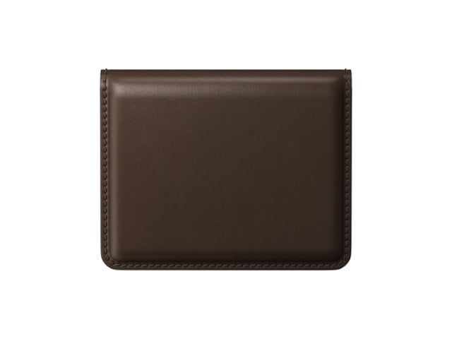 Nomad Card Wallet Plus Horween Leather - Rustic Brown