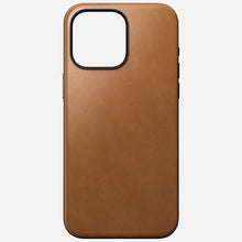 Load image into Gallery viewer, Nomad Modern Leather Case w/ Nomad Leather for iPhone 15 Pro Max - English Tan