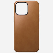 Load image into Gallery viewer, Nomad Modern Leather Case w/ Nomad Leather for iPhone 15 Pro  - English Tan