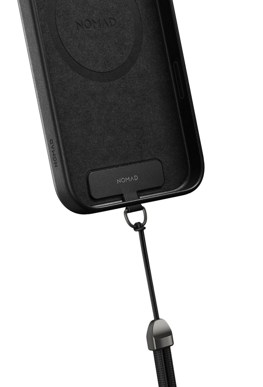 Strap sitting precisely onthe nomad case strap section