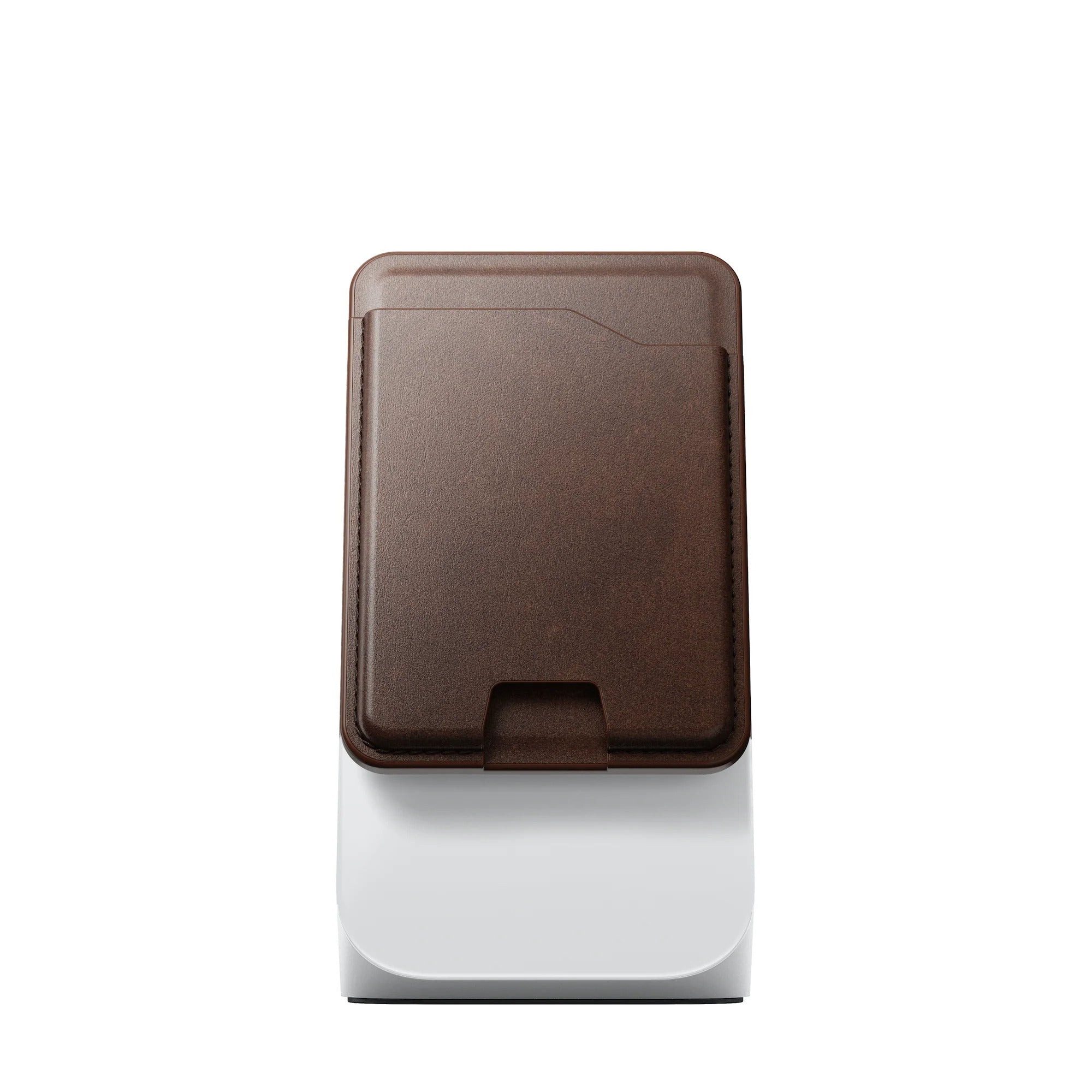 Nomad Leather Magsafe Wallet with Find My Tracking - Brown