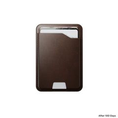Nomad Leather Magsafe Wallet with Find My Tracking - Brown