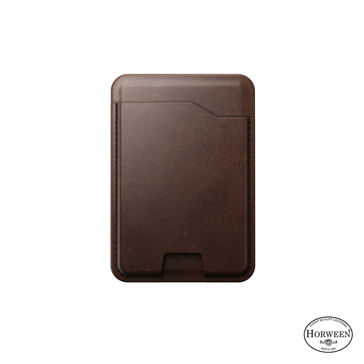 Nomad Leather Magsafe Wallet with Find My Tracking - Brown