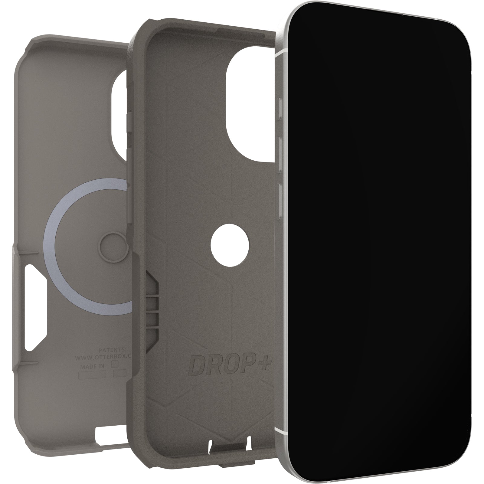 otterbox magsafe case for iphone 17 standard cottonwood glen stone side profile