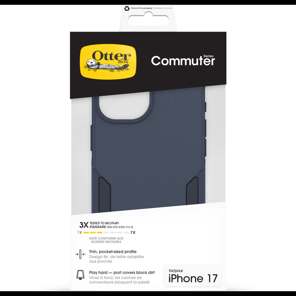otterbox magsafe case for iphone 17 standard blue back protection