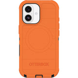 otterbox defender magsafe case for iphone 17 standard orange camera button