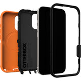 otterbox defender magsafe case for iphone 17 standard orange lifestyle shot