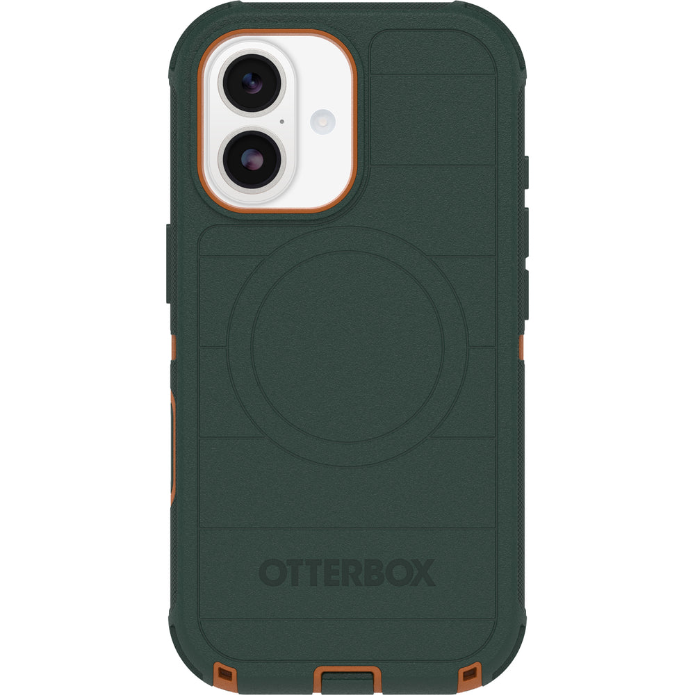 otterbox defender magsafe case for iphone 17 standard green camera button