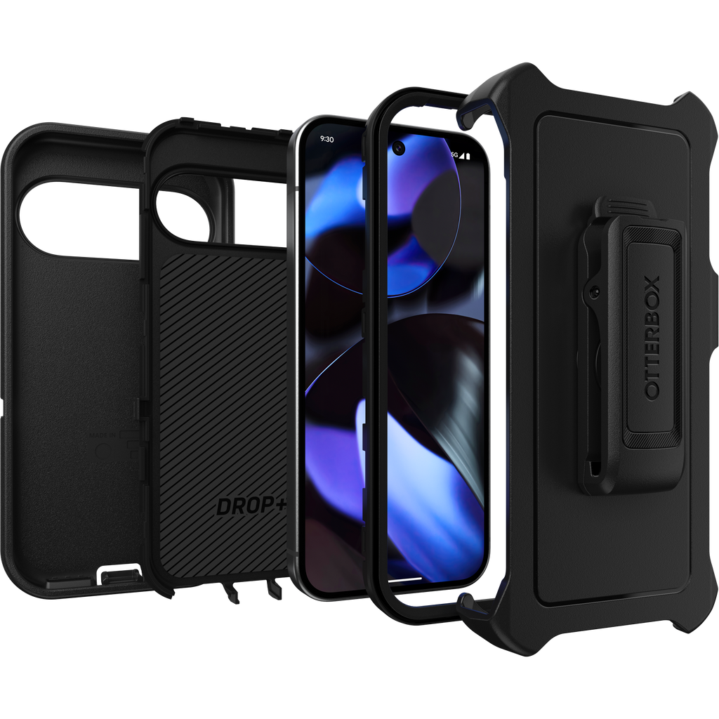 Otterbox Defender Rugged Case Belt Clip Holster for Google Pixel 9 / 9 Pro - Black