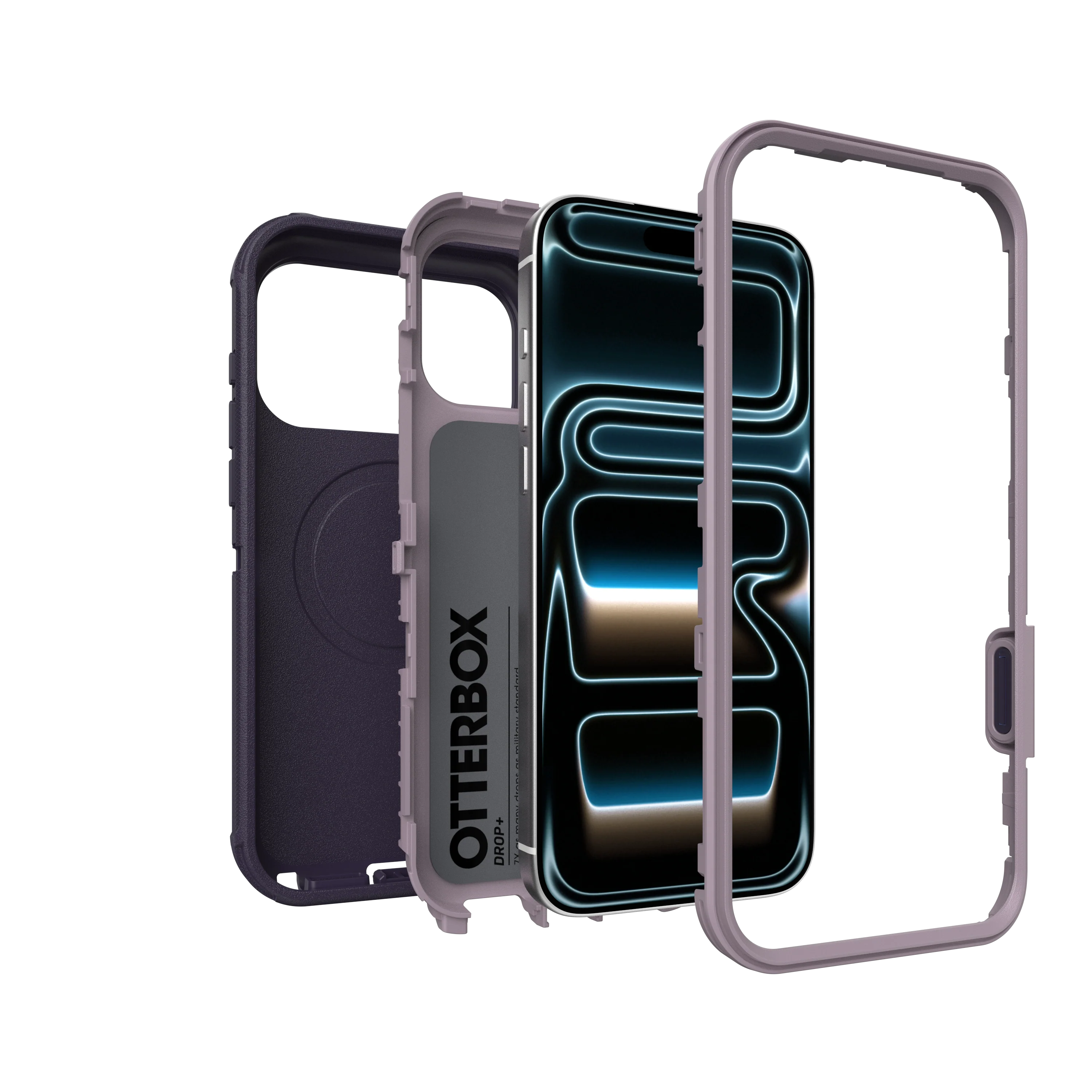 OtterBox Defender Pro Case for iPhone 18 Pro 6.3 - Adomania Purple