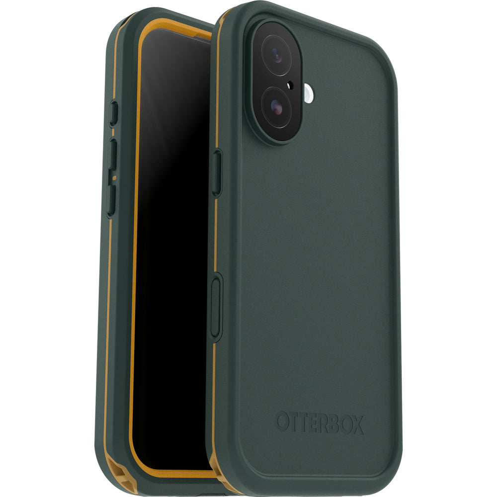 otterbox fre magsafe case for iphone 17 standard green front view