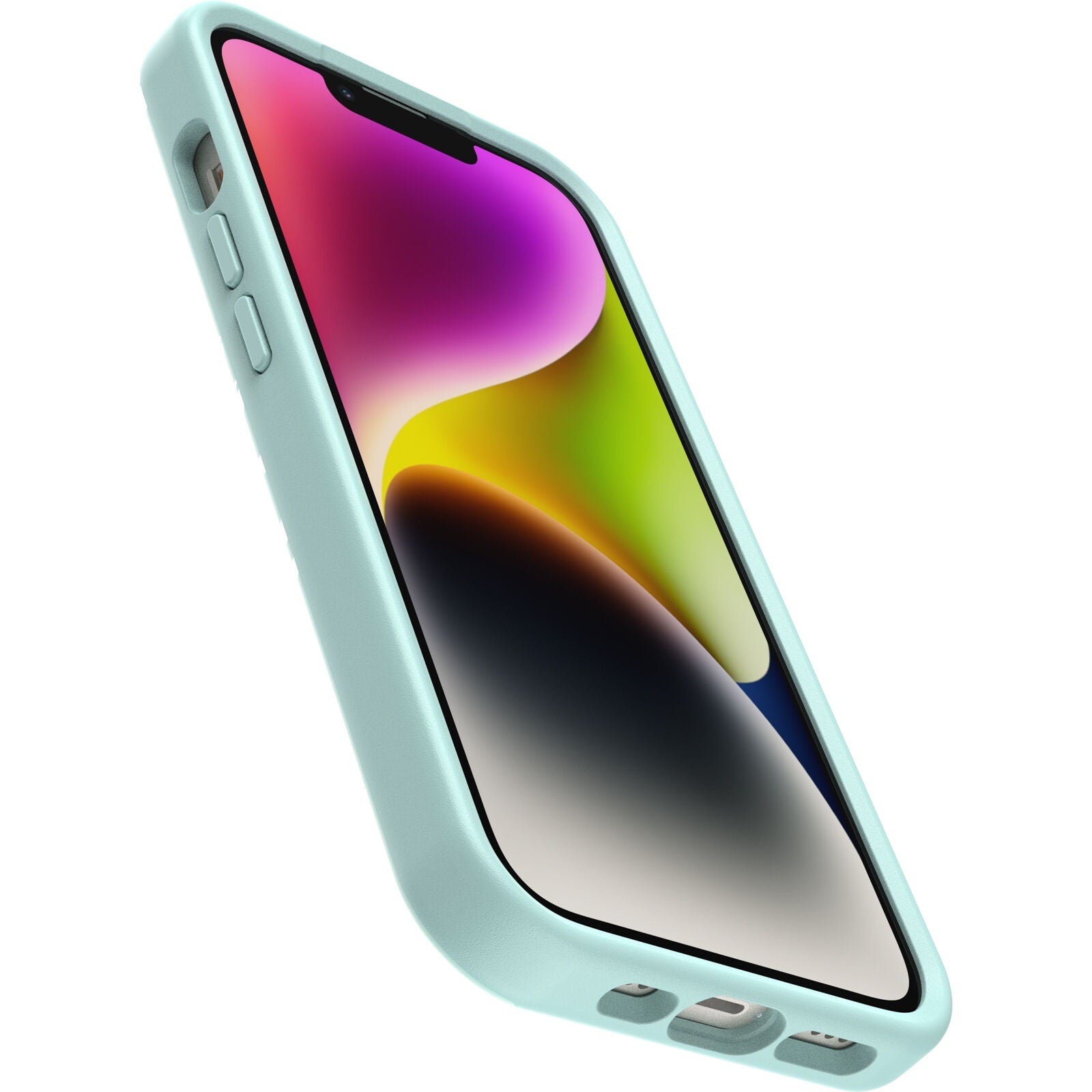 OtterGrip Symmetry Case with MagSafe iPhone 14 / 13 -  Poppies By The Sea Blue