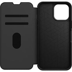 Otterbox Strada Leather Wallet iPhone 14 / 13 Standard 6.1 inch Shadow Black