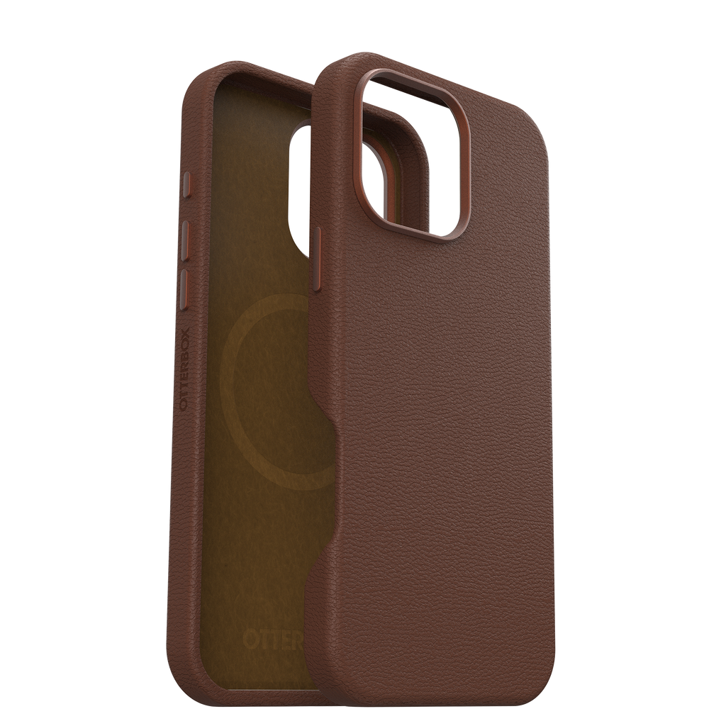 OtterBox Symmetry Cactus Leather Case for iPhone 16 Pro Max 6.9 - Rich Adobe Brown