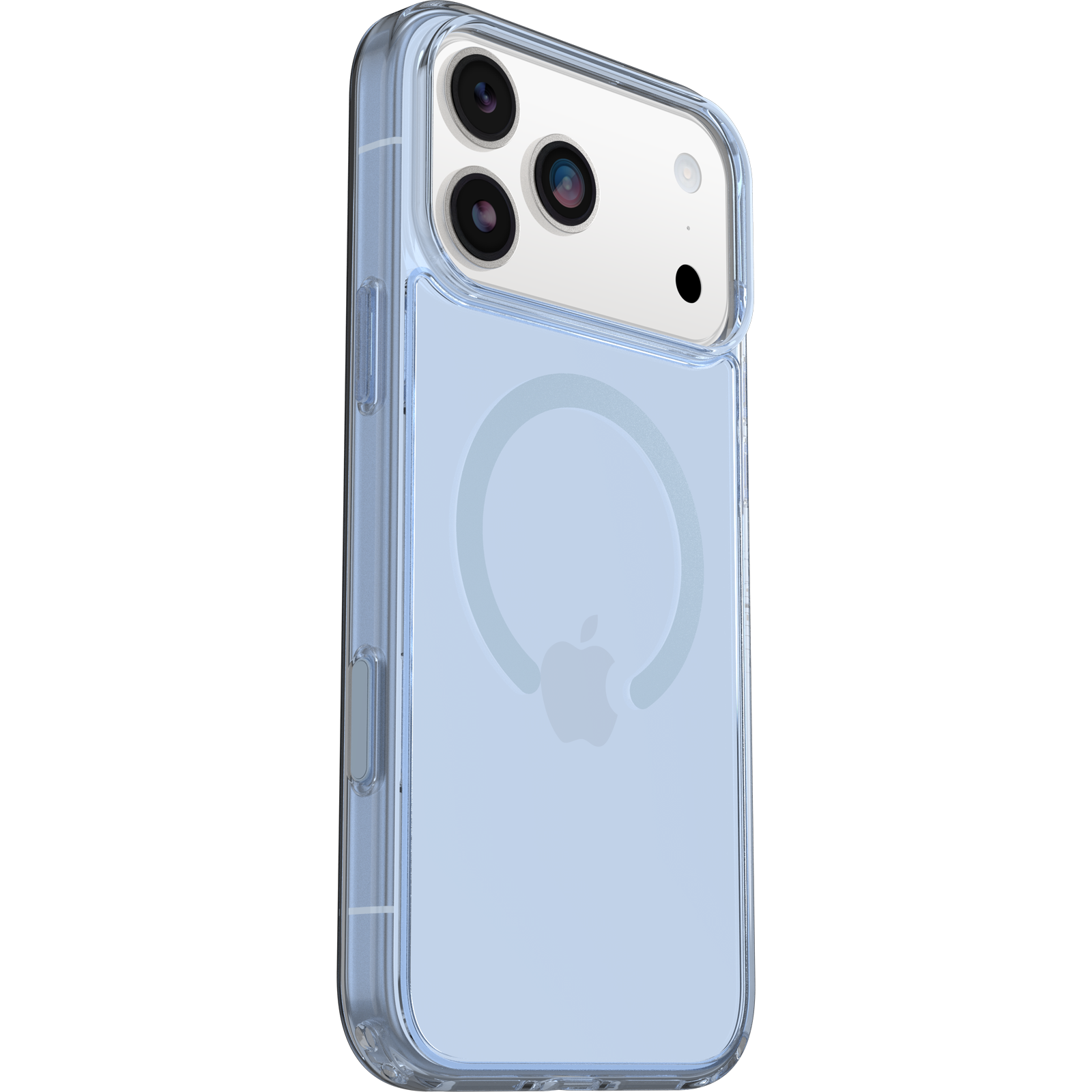 otterbox symmetry case for iphone 17 pro blue corner bumper