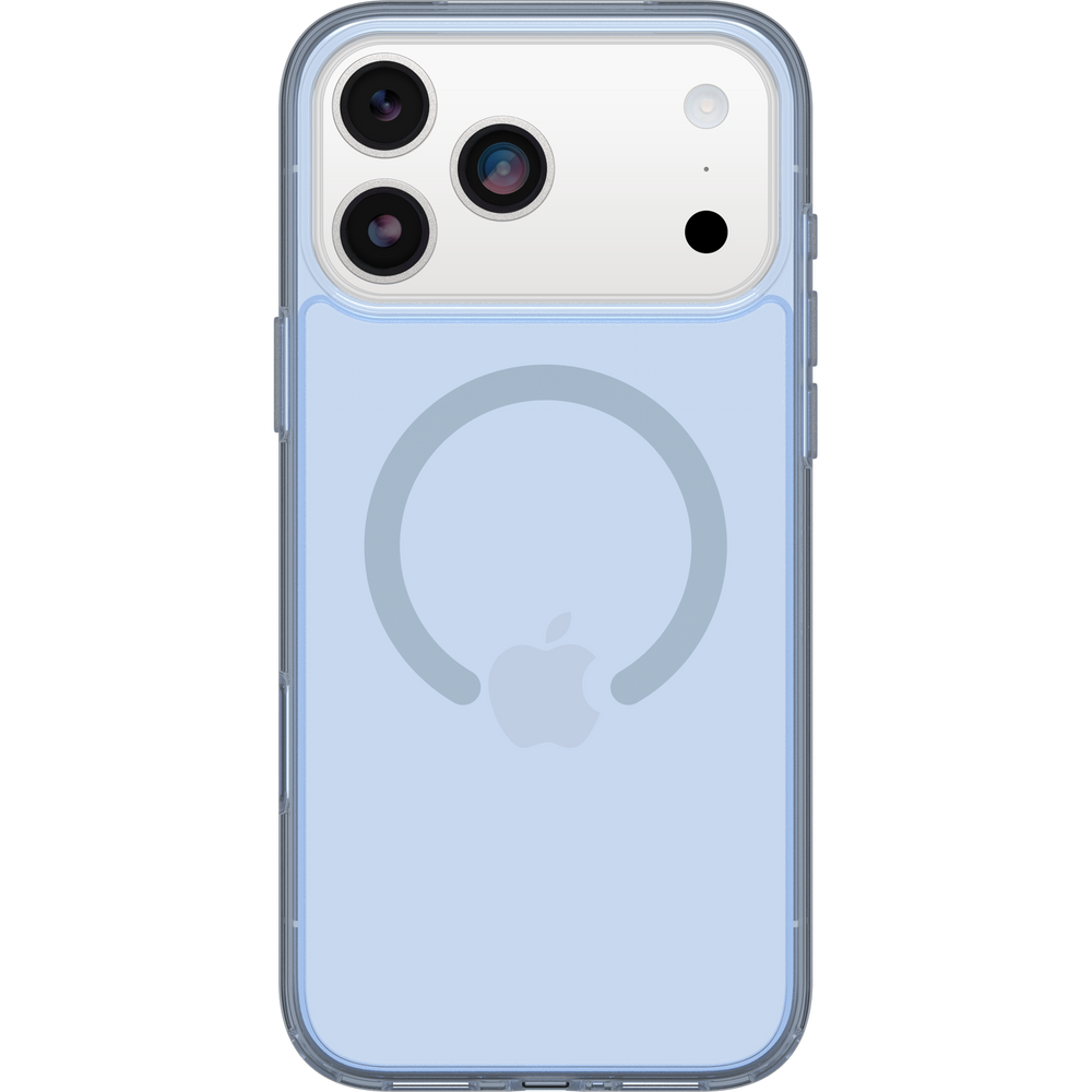 otterbox symmetry case for iphone 17 pro blue side profile