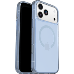 otterbox symmetry case for iphone 17 pro blue sleek front view