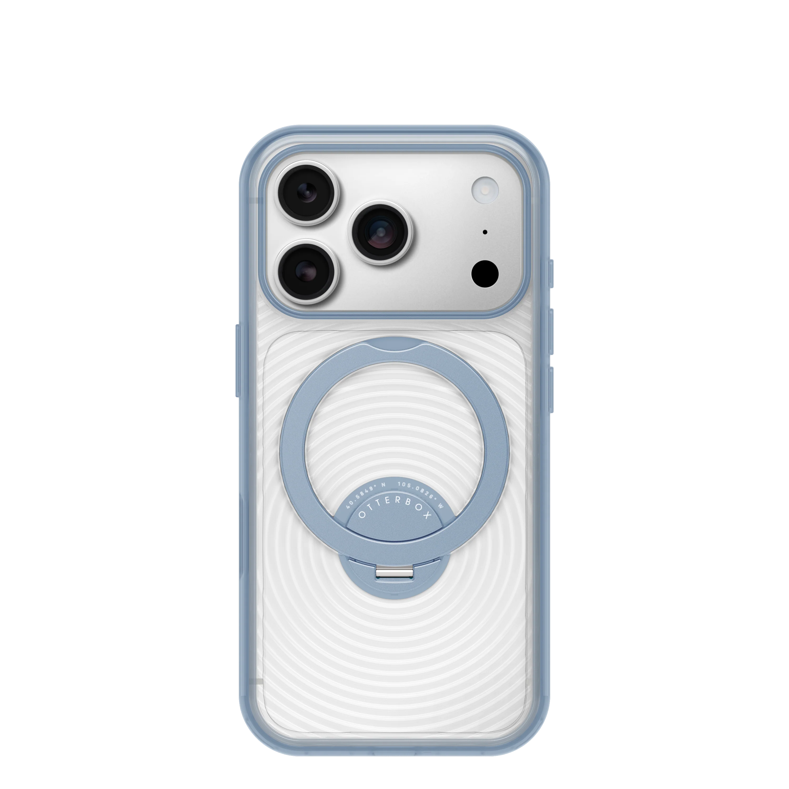OtterBox Symmetry Stand Case for iPhone 18 Pro 6.3 - Aether Clear Blue