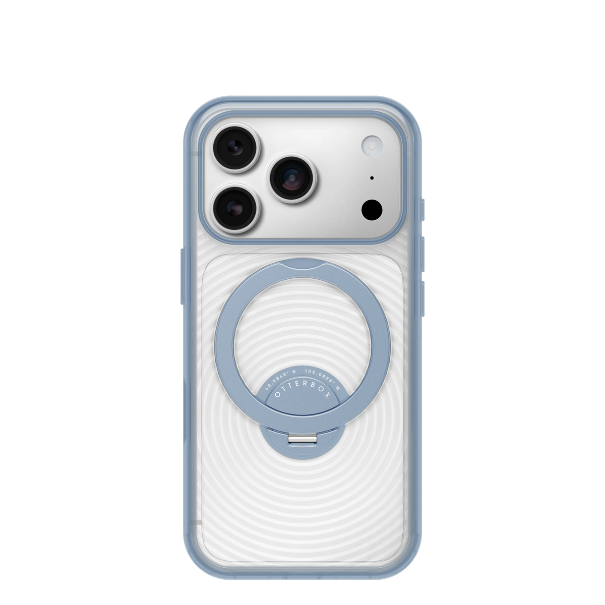 OtterBox Symmetry Stand Case for iPhone 18 Pro 6.3 - Aether Clear Blue