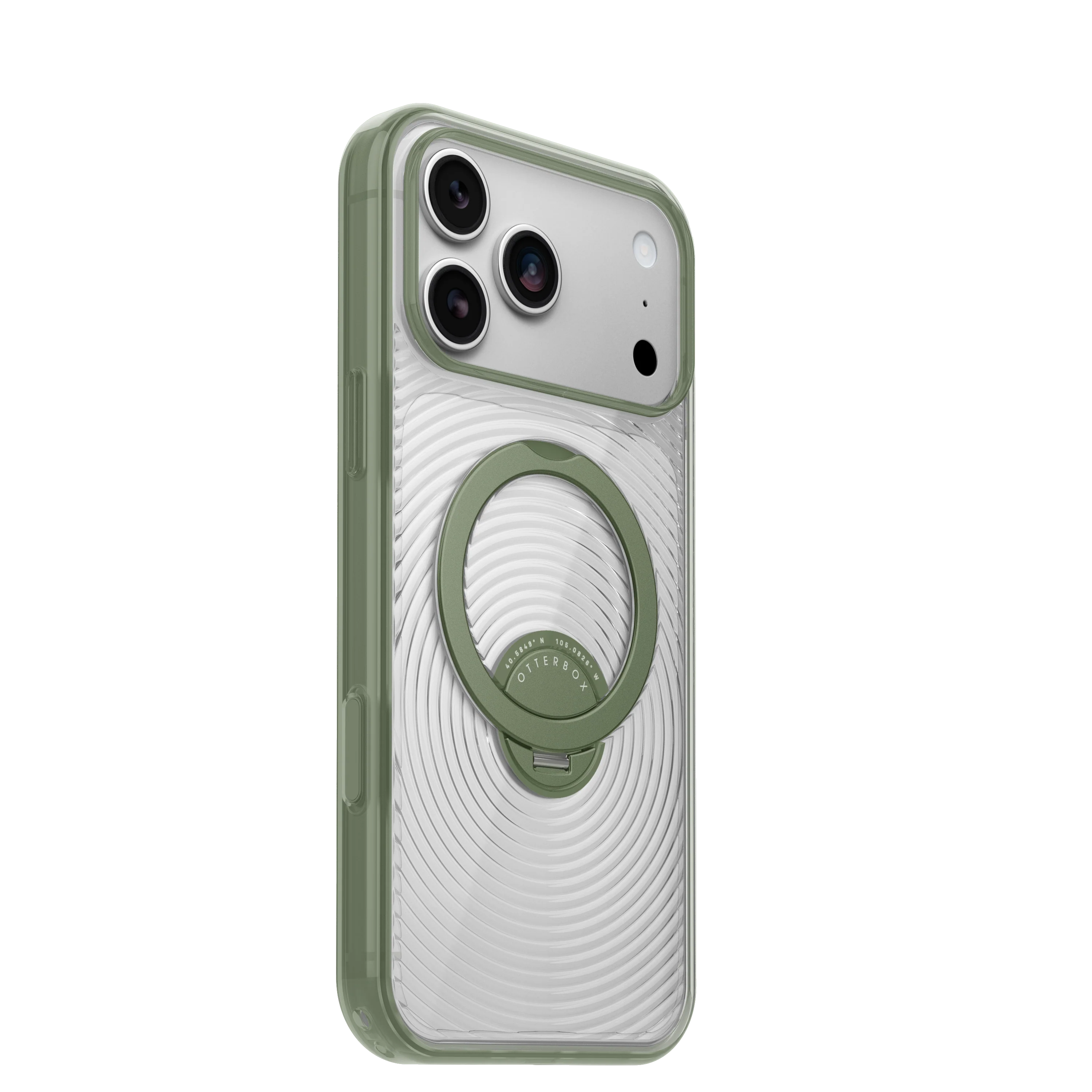 OtterBox Symmetry Stand Case for iPhone 18 Pro 6.3 - Calyx Clear Green