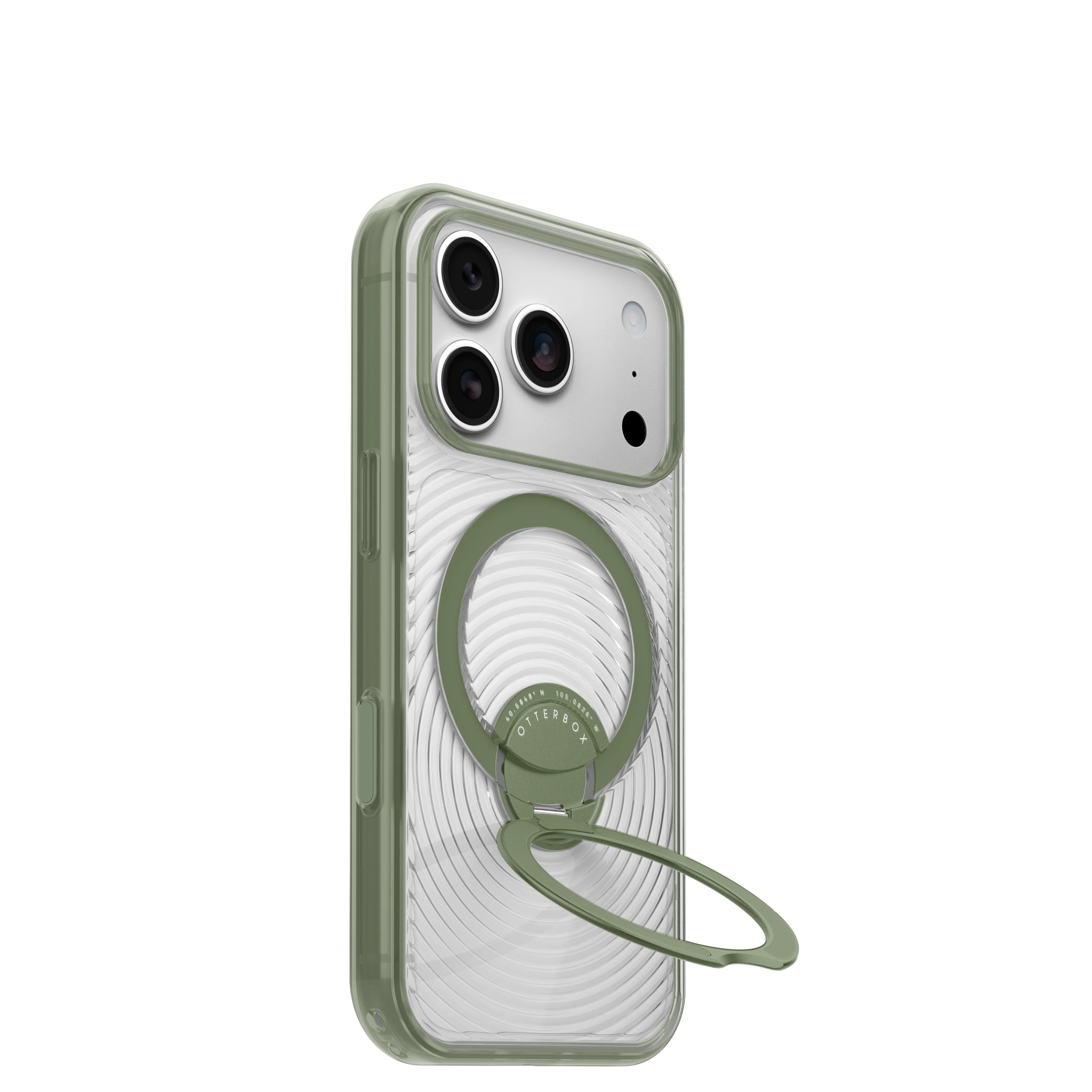 OtterBox Symmetry Stand Case for iPhone 18 Pro Max 6.9 - Calyx Clear Green