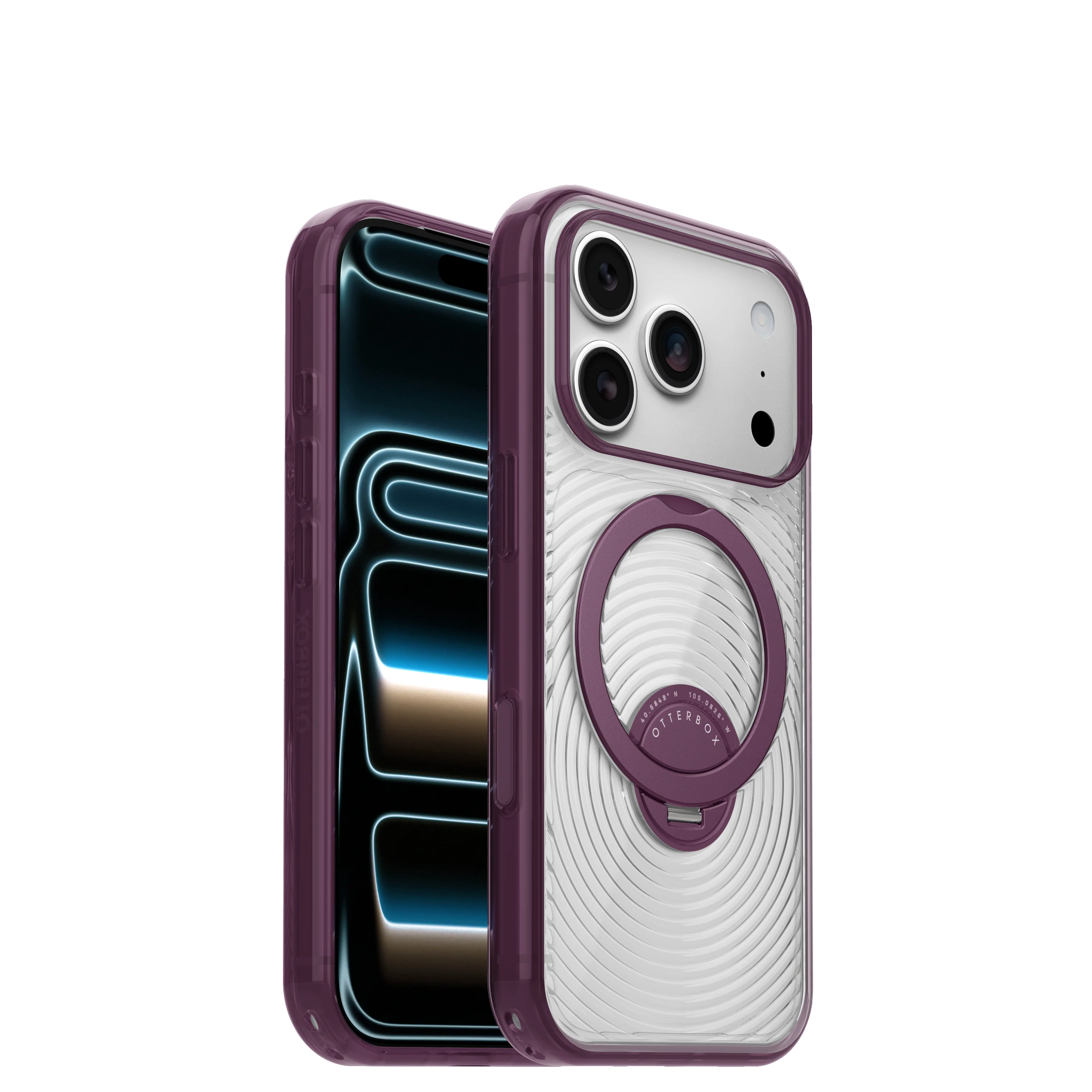 OtterBox Symmetry Stand Case for iPhone 18 Pro Max 6.9 - Vinum Clear Purple