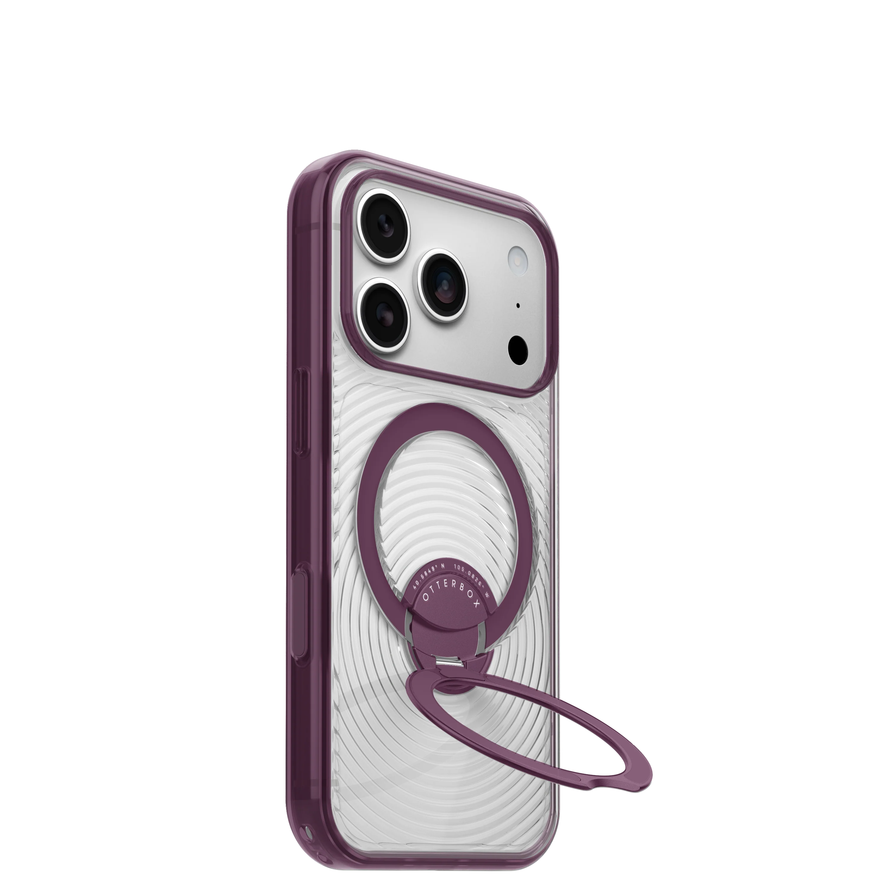 OtterBox Symmetry Stand Case for iPhone 18 Pro 6.3 - Vinum Clear Purple