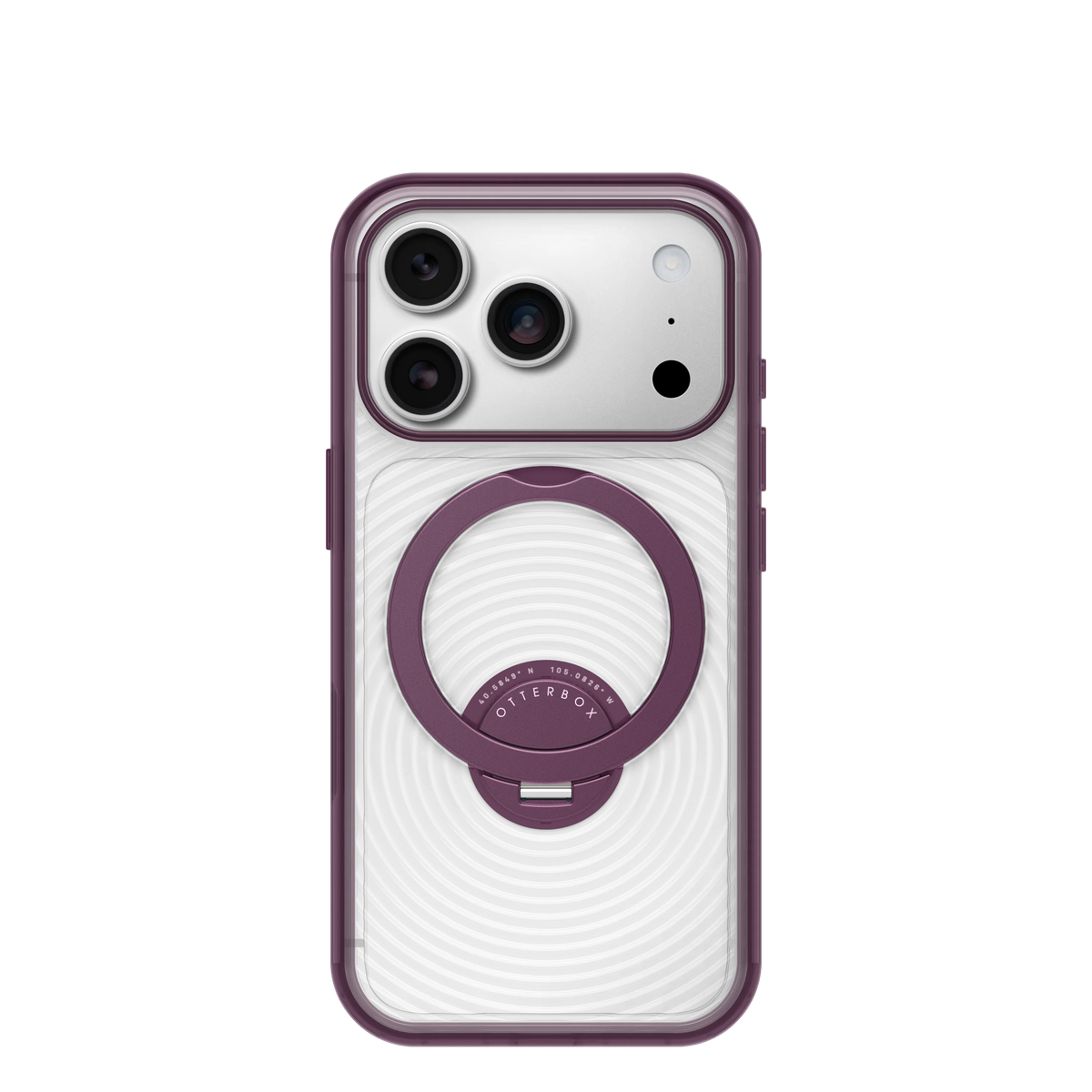OtterBox Symmetry Stand Case for iPhone 18 Pro 6.3 - Vinum Clear Purple