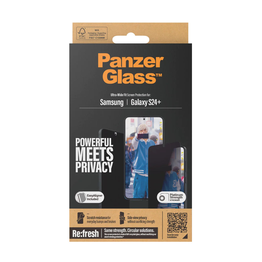Panzer Glass Ultra Wide Privacy Screen Protector S24 Plus 6.7 inch - Tinted