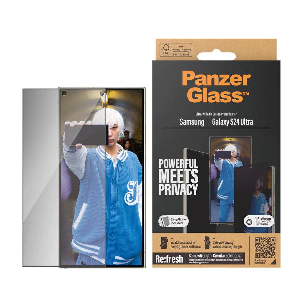 Panzer Glass Ultra Wide Privacy Screen Protector S24 Ultra 6.8 inch - Tinted