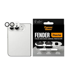 PanzerGlass Fender Camera Lens Protector for iPhone Duo - White Transparent