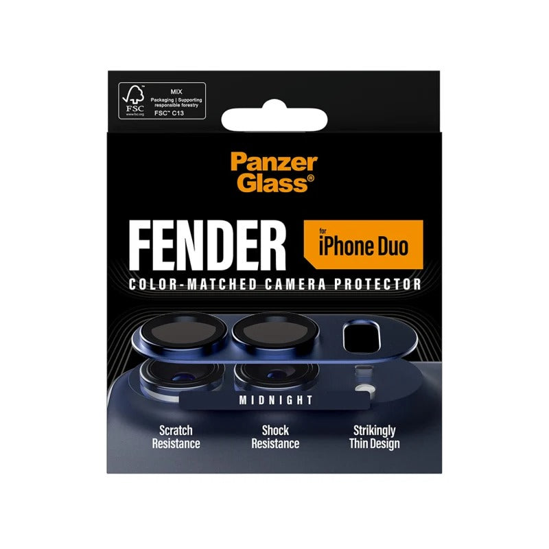PanzerGlass Fender Camera Lens Protector for iPhone Duo - Deep Blue