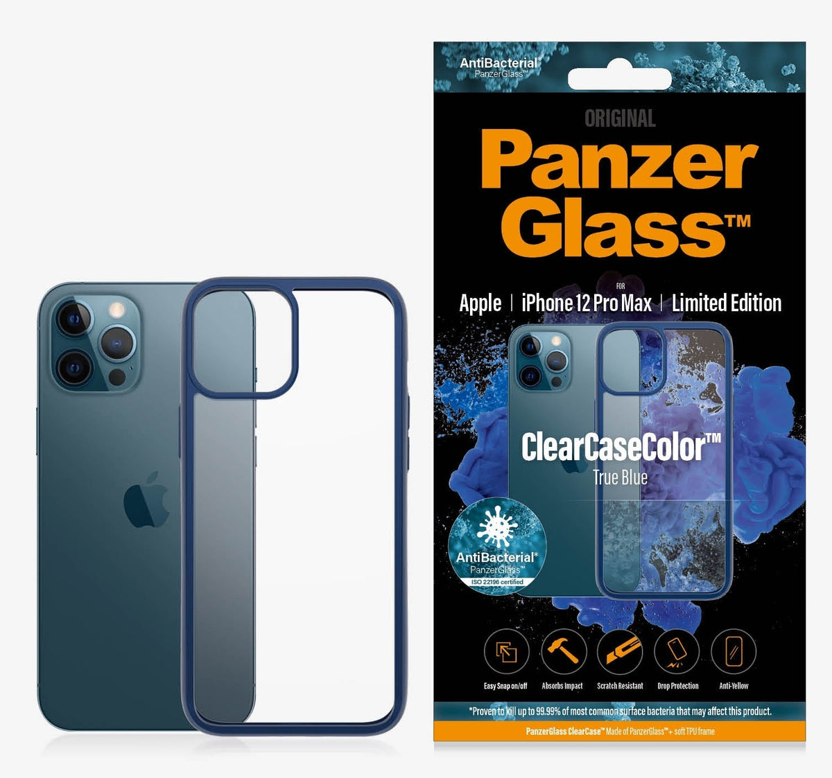 PanzerGlass ClearCaseColor Apple iPhone 12 Pro Max - True Blue