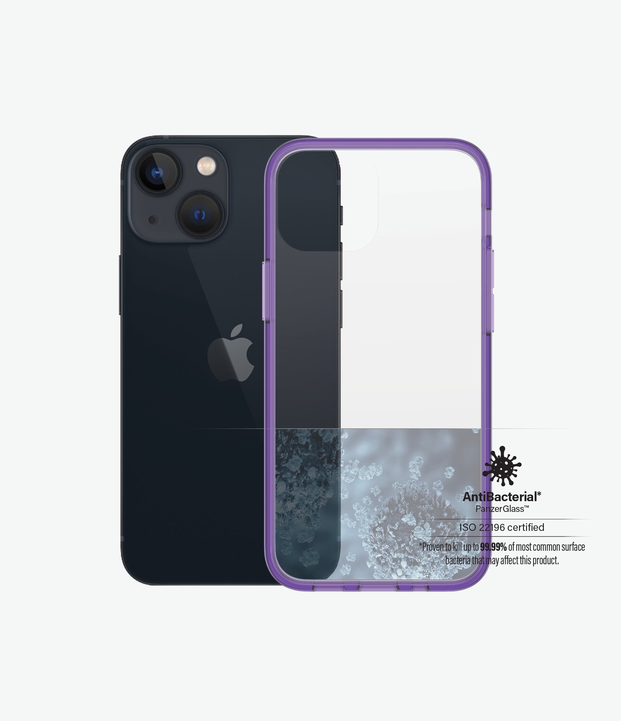 PanzerGlass Clear Case Apple iPhone 13 Mini - Grape Purple