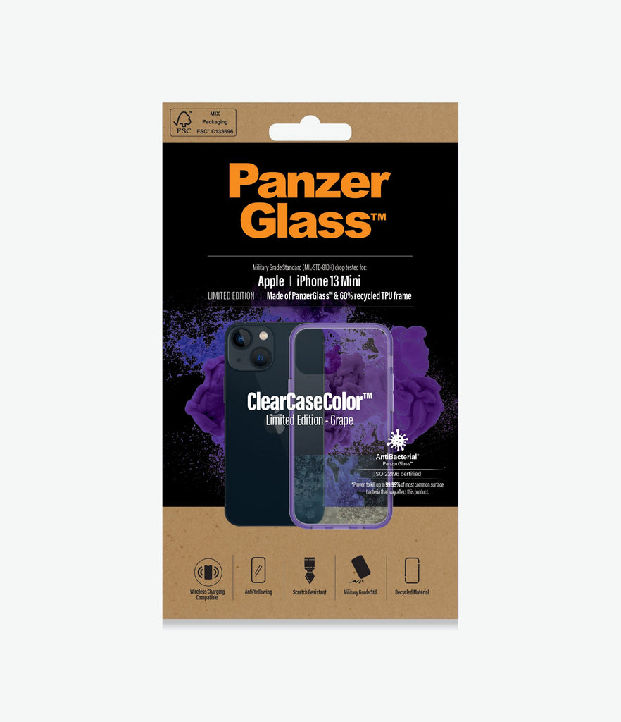 PanzerGlass Clear Case Apple iPhone 13 Mini - Grape Purple