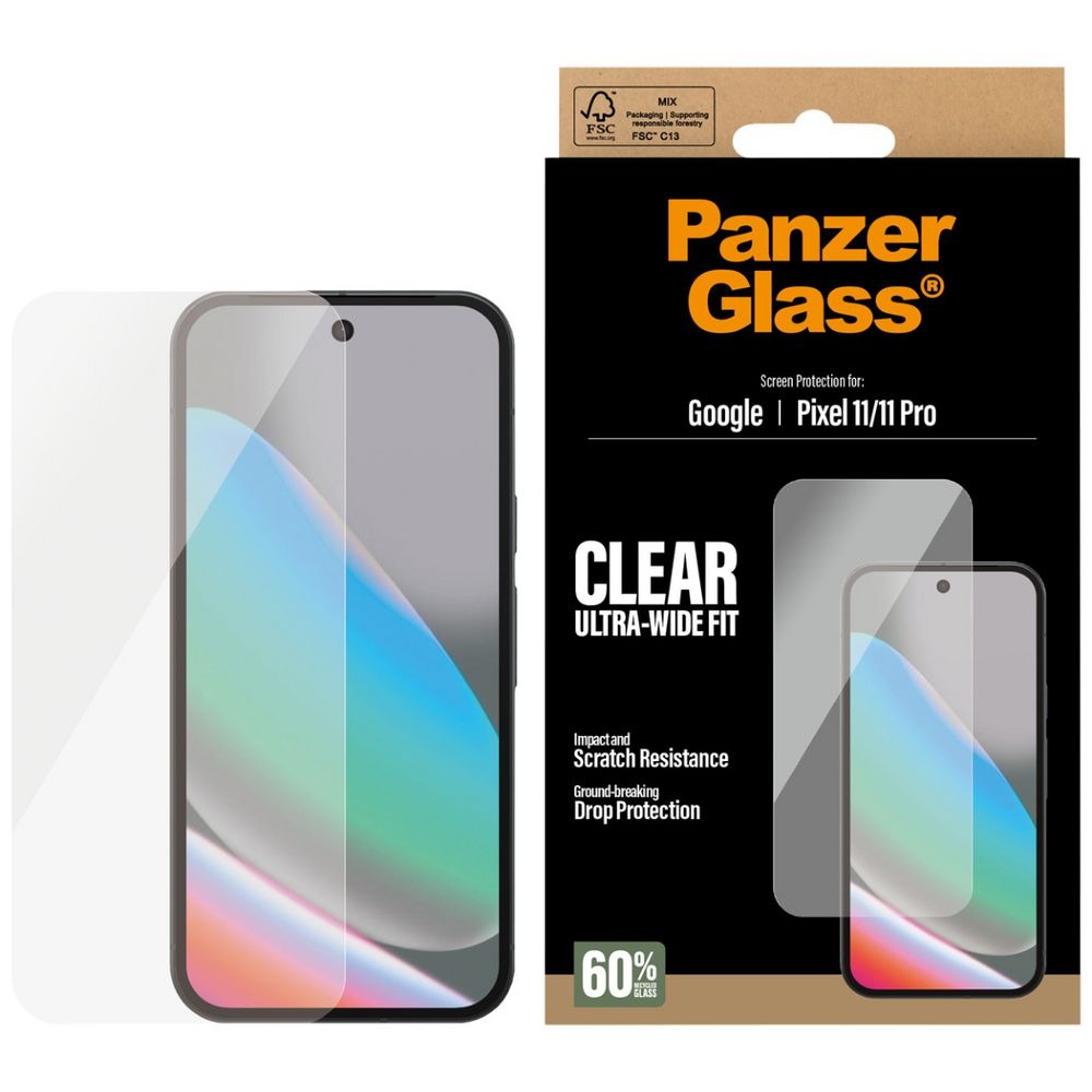 PanzerGlass Ultra-Wide Fit Screen Protector Google Pixel 11 / 11 Pro