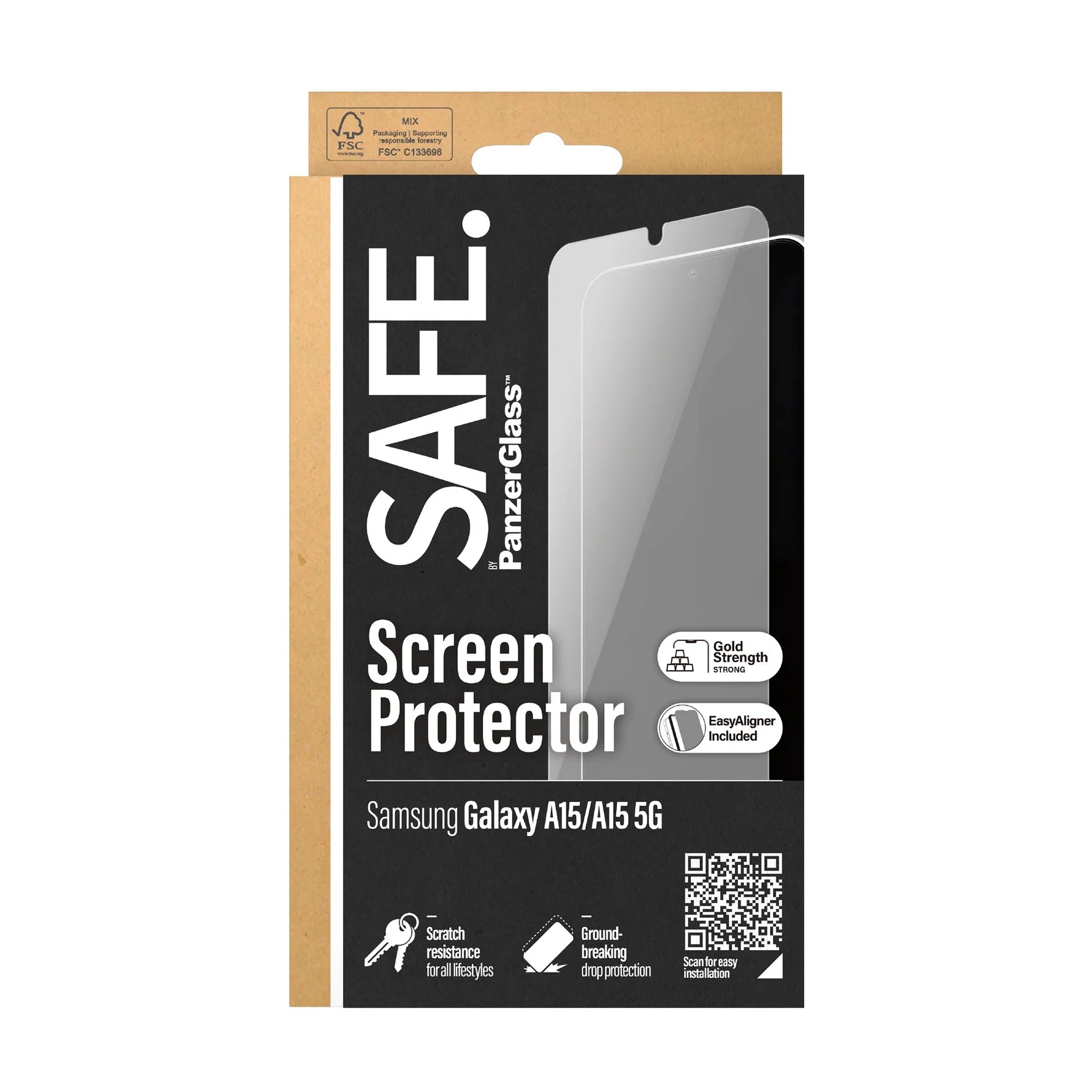 PanzerGlass UltraWide Screen Guard Samsung A15 4G & 5G - Clear