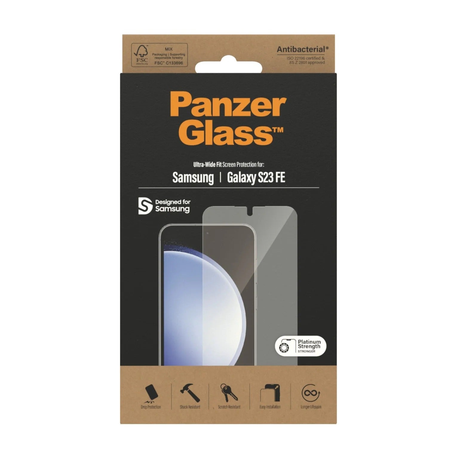 Panzer Glass Ultra Wide Fit Screen Guard Samsung S23 FE 6.4