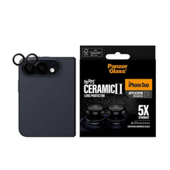 PanzerGlass Hoops Ceramic Camera Lens Protector for iPhone Duo - Clear
