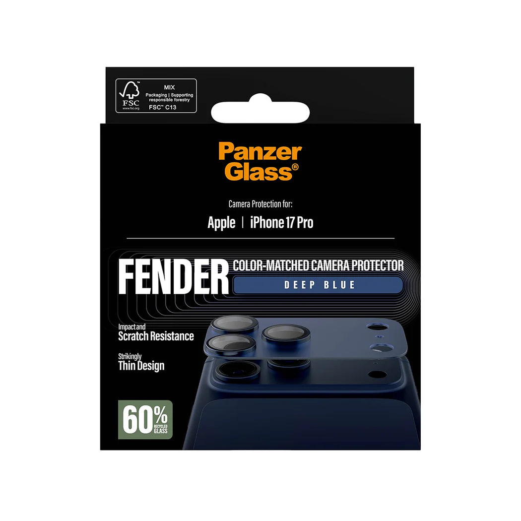 PanzerGlass® Fender Camera Protector for iPhone 17 Pro – Blue