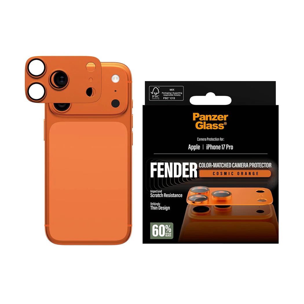 PanzerGlass® Fender Camera Protector for iPhone 17 Pro – Orange