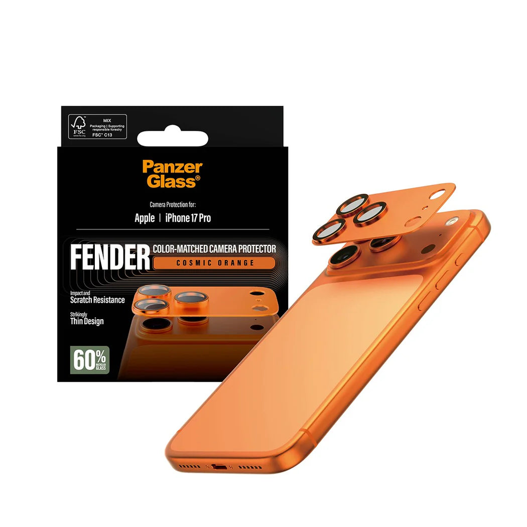 PanzerGlass® Fender Camera Protector for iPhone 17 Pro – Orange