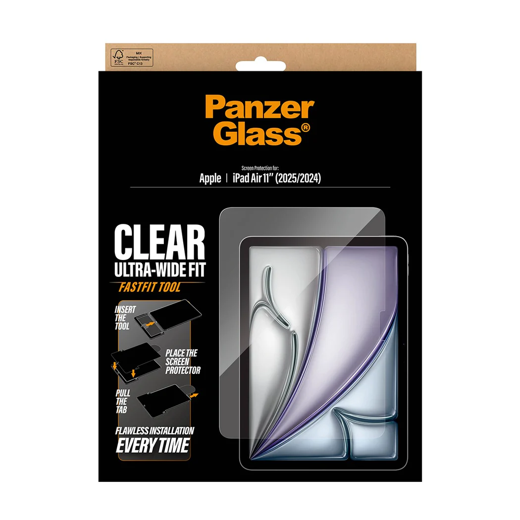 PanzerGlass UWF Glass Screen Protector iPad Air 11 M2 M3 M4 2024-2026