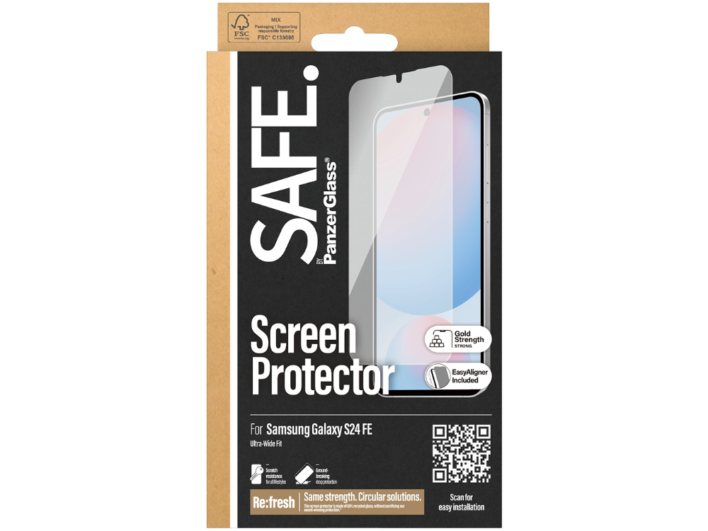 PanzerGlass Tempered Glass Screen Guard S24 FE 6.7 inch - Clear