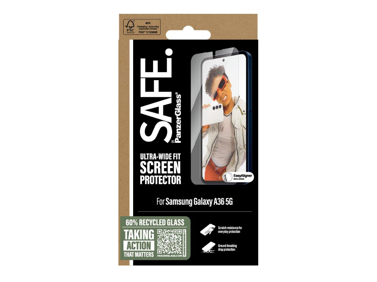 PanzerGlass UW Screen Protector for Samsung Galaxy A36 5G - Clear