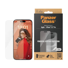 Load image into Gallery viewer, PanzerGlass Screen Guard Classic Fit iPhone 15 Pro 6.1 - Clear