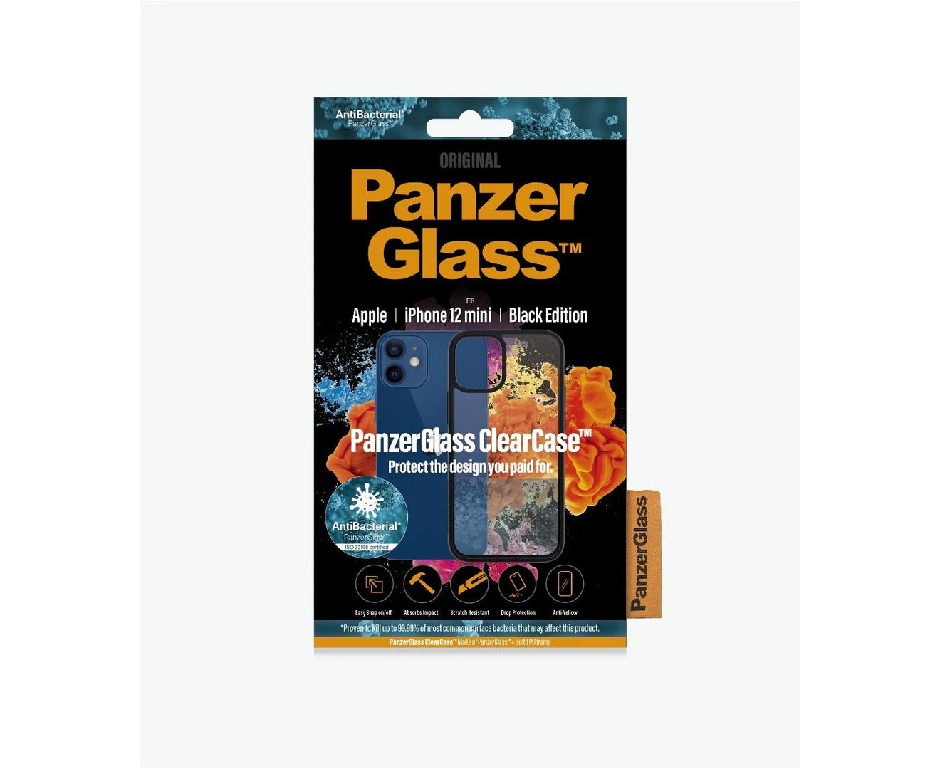PanzerGlass ClearCase Apple iPhone 12 Mini - Clear / Black