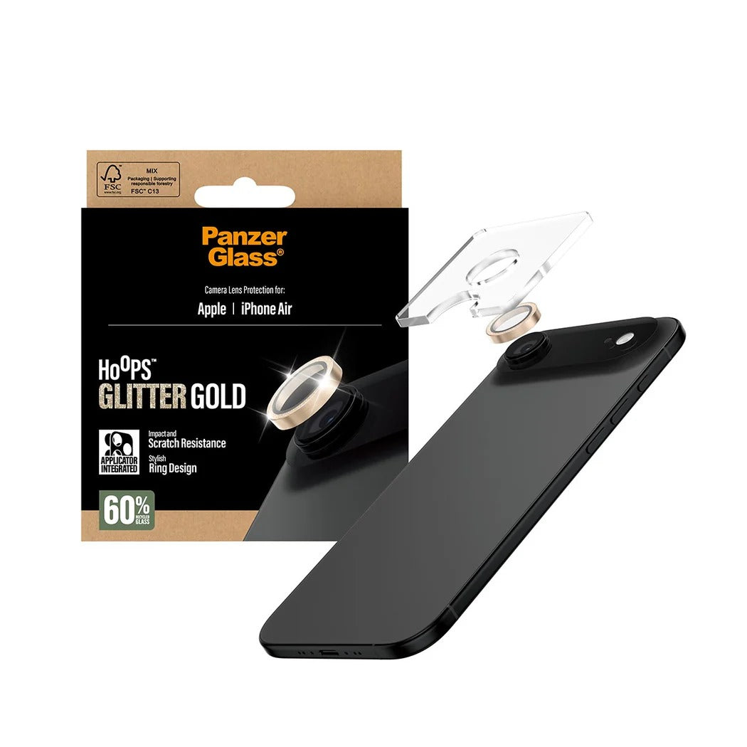 PanzerGlass Hoops® Lens Protector – iPhone 17 Air – Glitter Gold