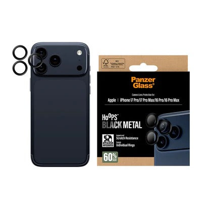 PanzerGlass Hoops® Lens Protector – iPhone 17 Pro / 17 Pro Max / 16 Pro / 16 Pro Max – Black