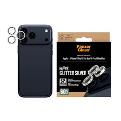 PanzerGlass Hoops® Lens Protector – iPhone 17 Pro / 17 Pro Max / 16 Pro / 16 Pro Max – Glitter Silver